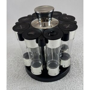 KitchenArt Spice Rack, Elite Auto-Measure Spice Carousel, 8 Spice Jar EUC